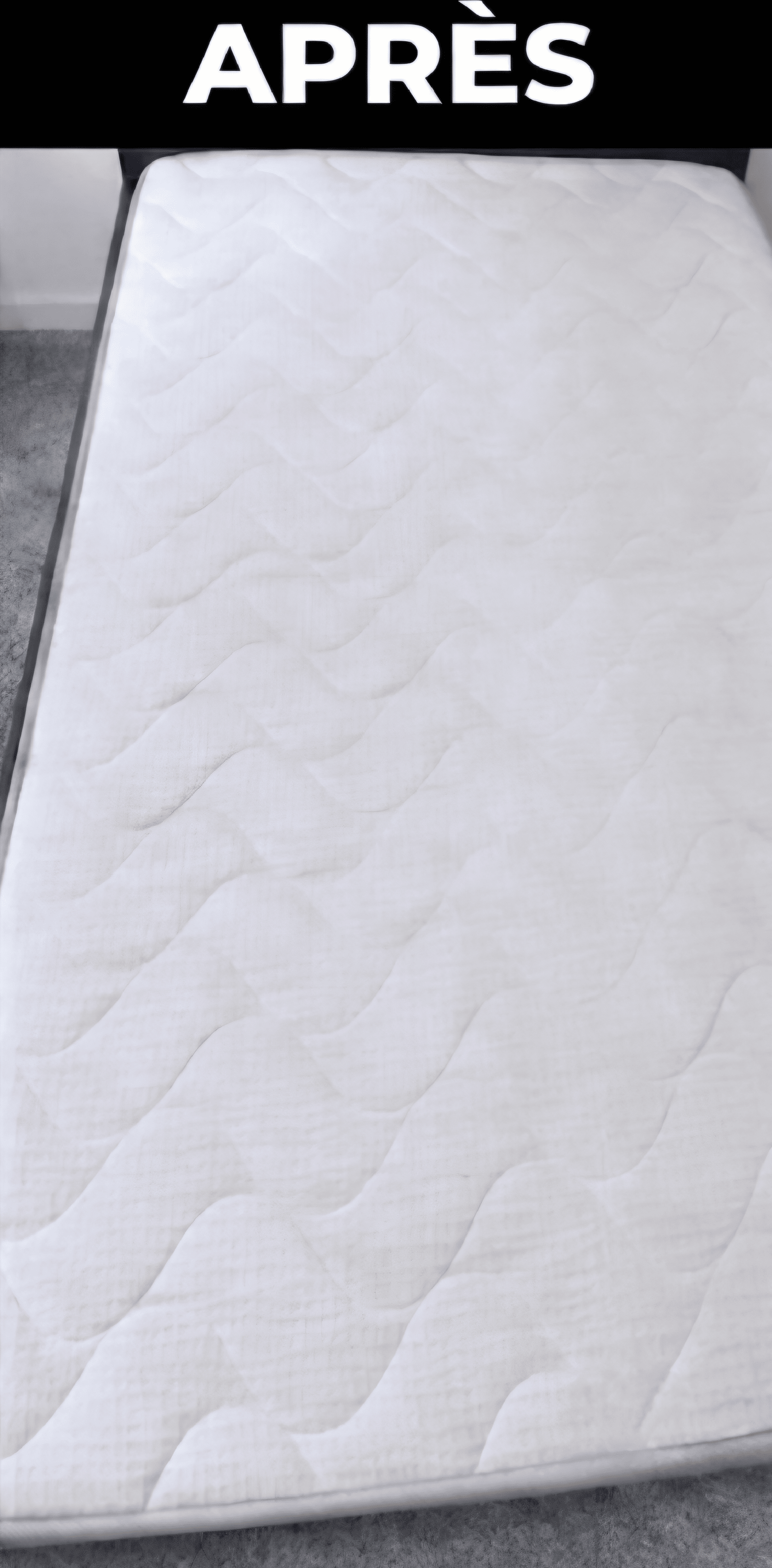 Matelas après désinfection et nettoyage